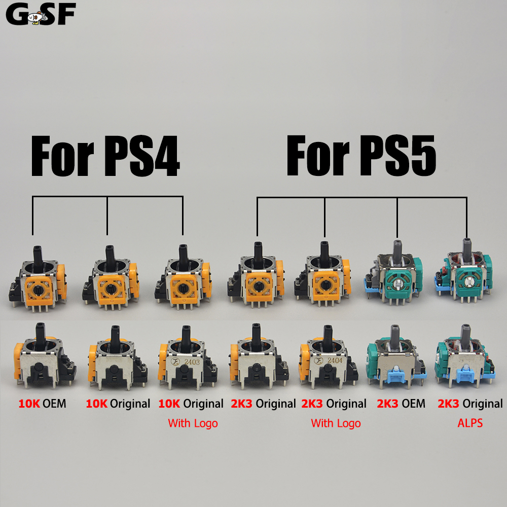 Gaming Console Repair - PS5 PS4 컨트롤러용 2PCS 조이스틱 교체품