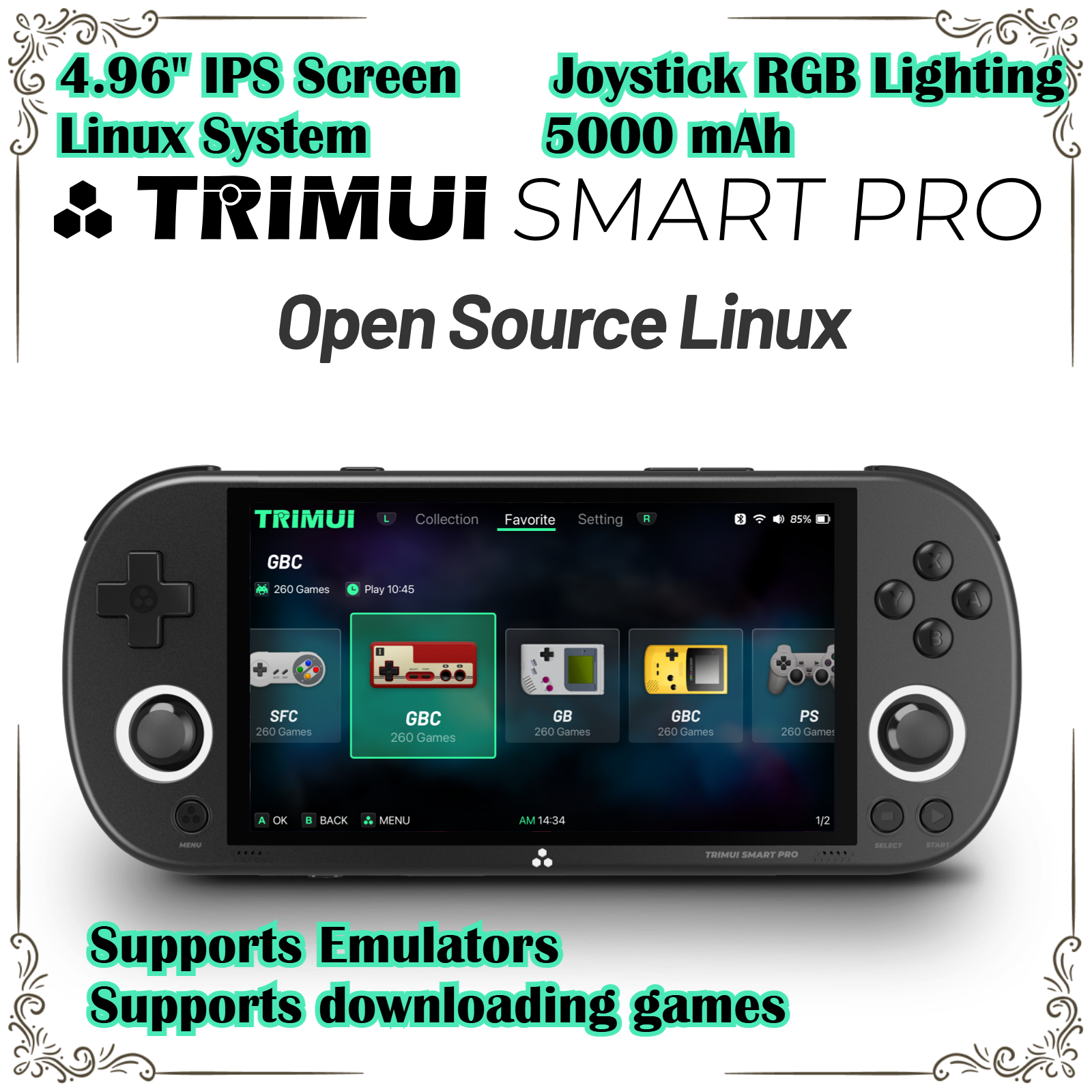 Gaming Console Under 5000 - 트리무이 스마트 프로 레트로 휴대용 게임