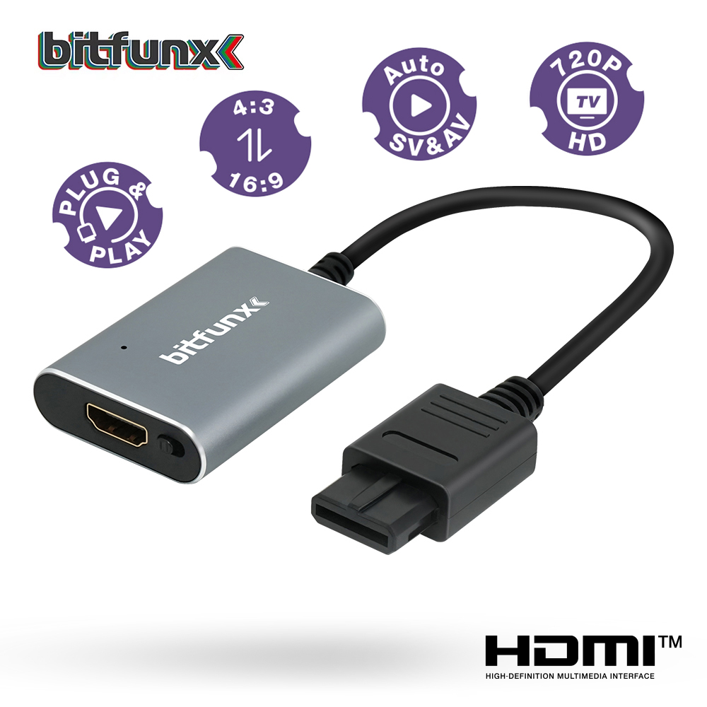 Gaming Console Nintendo - 비트펀엑스 720P HDMI ™ 어댑터 S-비디오