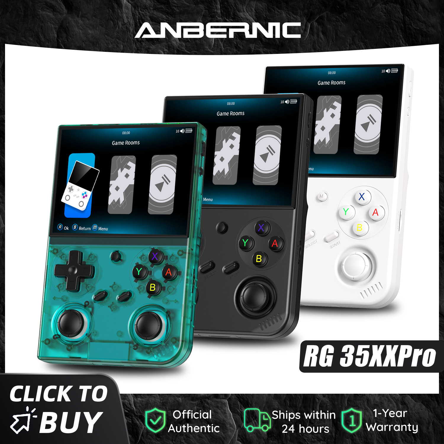 Gaming Console Under 5000 - 안베르닉 RG 35XXPRO 64비트 휴대용 게임기