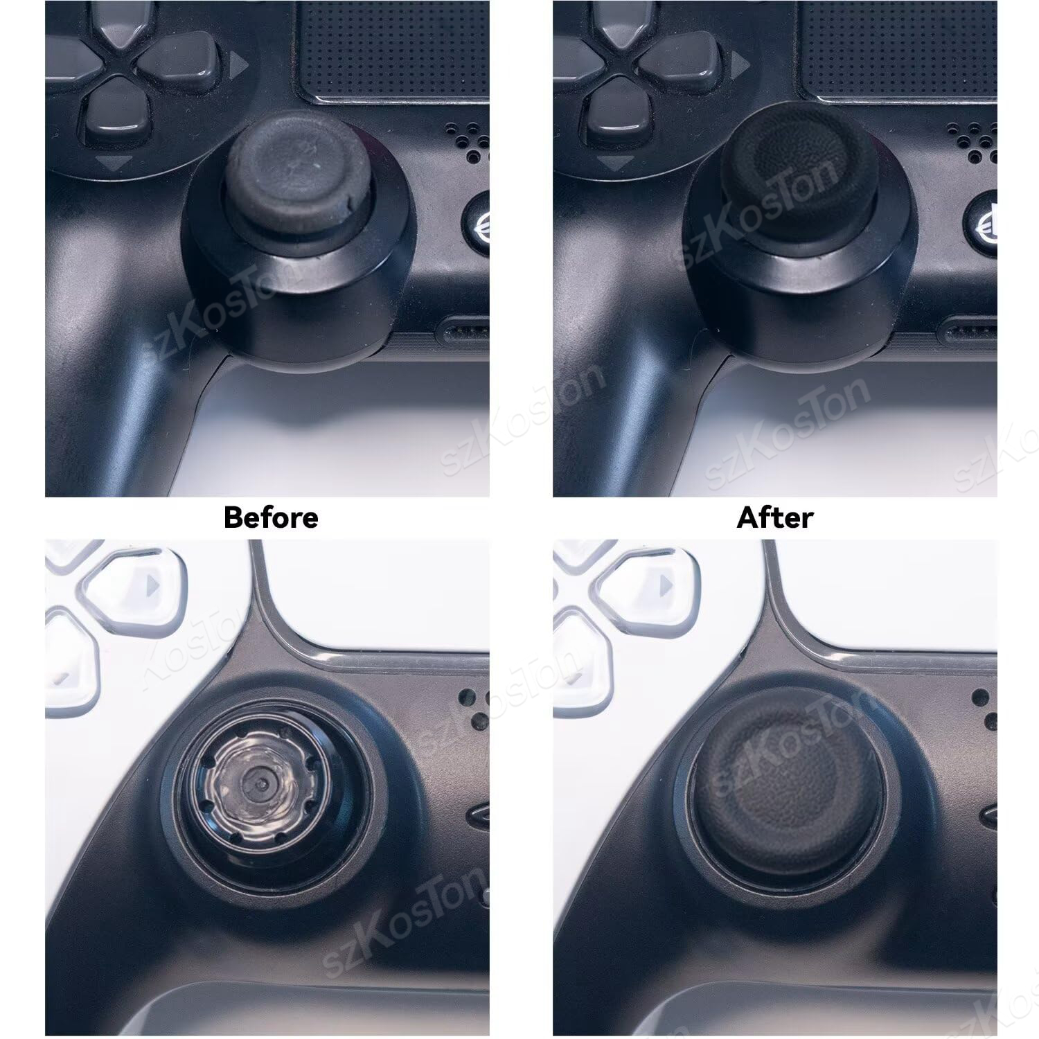 PS5/PS4 컨트롤러용 교체 조이스틱 캡 6-8개,  - Gaming Console Repair 리뷰 및 가격