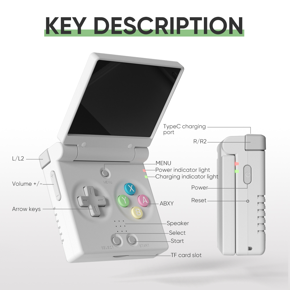 미유 미니 플립 레트로 휴대용 게임기 - 2.8인치 I - Gaming Console Under 5000 리뷰 및 가격