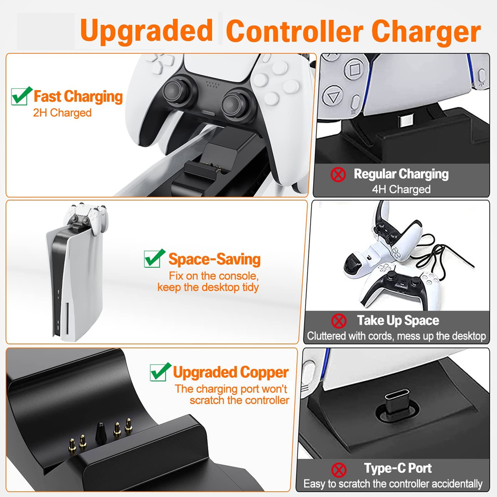 PS5 컨트롤러 충전기 게임패드 듀얼 고속 충전 크래들 - Controller Charging Dock 리뷰 및 가격