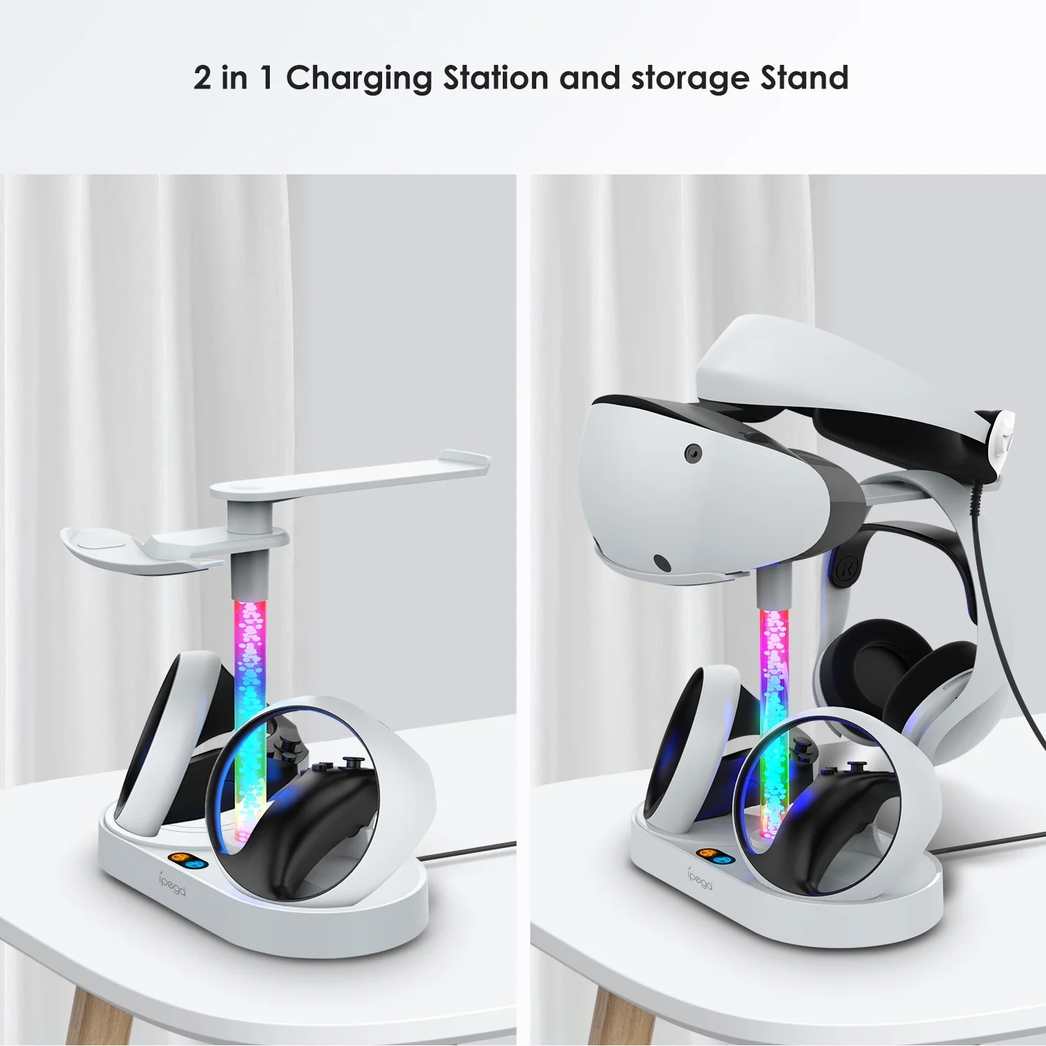 RGB 조명 VR 디스플레이 액세서리가 포함된 PS V - Controller Charging Dock 리뷰 및 가격