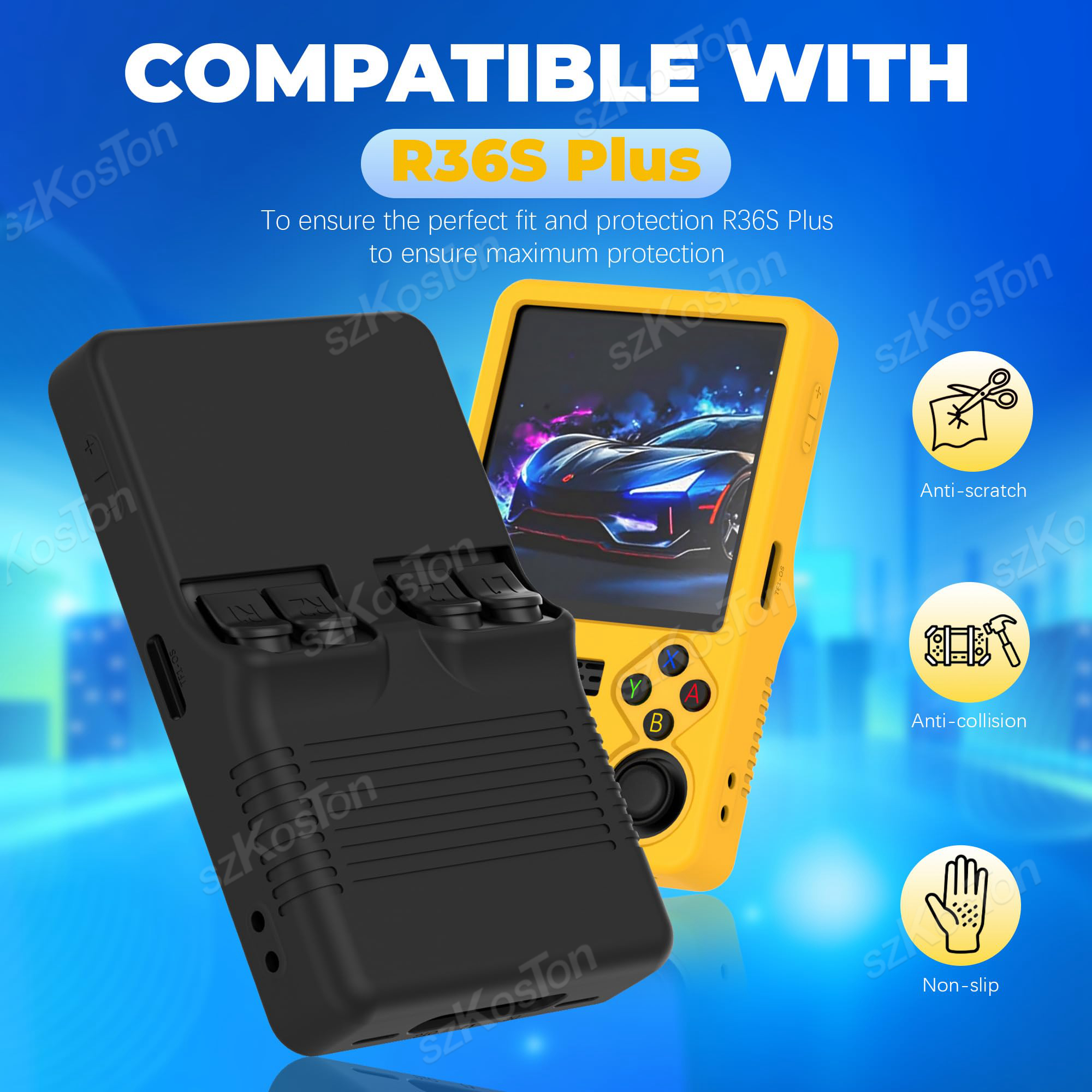 R36S PLUS 게임 콘솔 용 실리콘 보호 커버 R3 - Gaming Console Setup 리뷰 및 가격