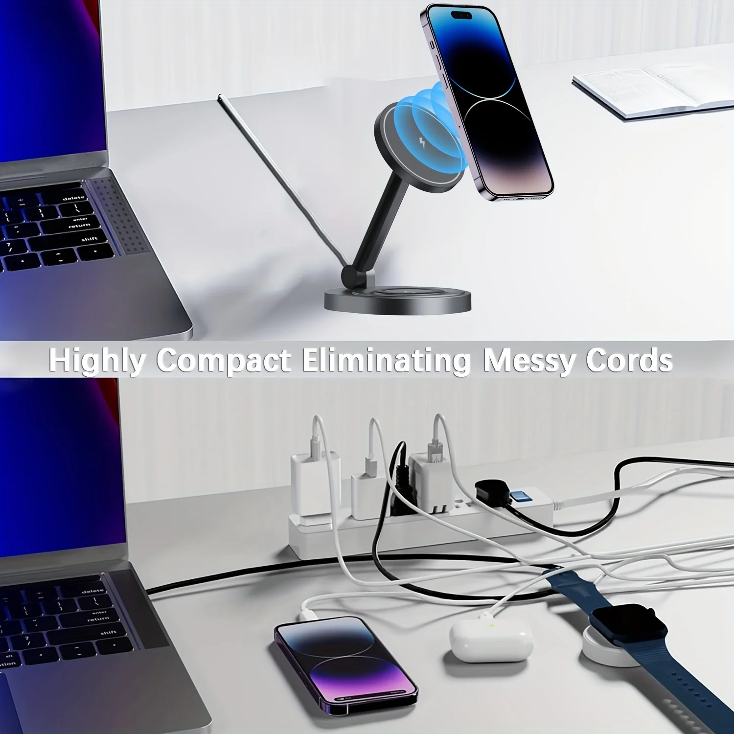 2 In 1 자기 무선 충전기 스탠드 패드 iPhone - Controller Charging Dock 리뷰 및 가격