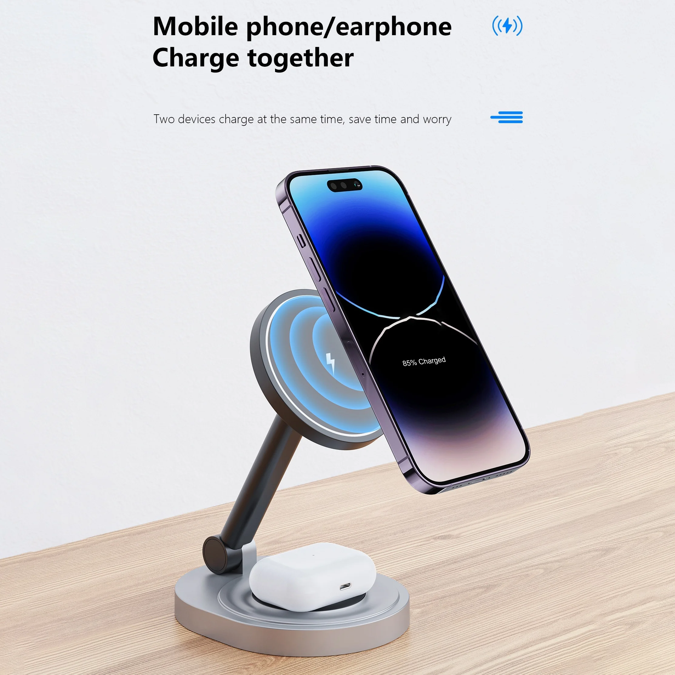 2 In 1 자기 무선 충전기 스탠드 패드 iPhone - Controller Charging Dock 리뷰 및 가격